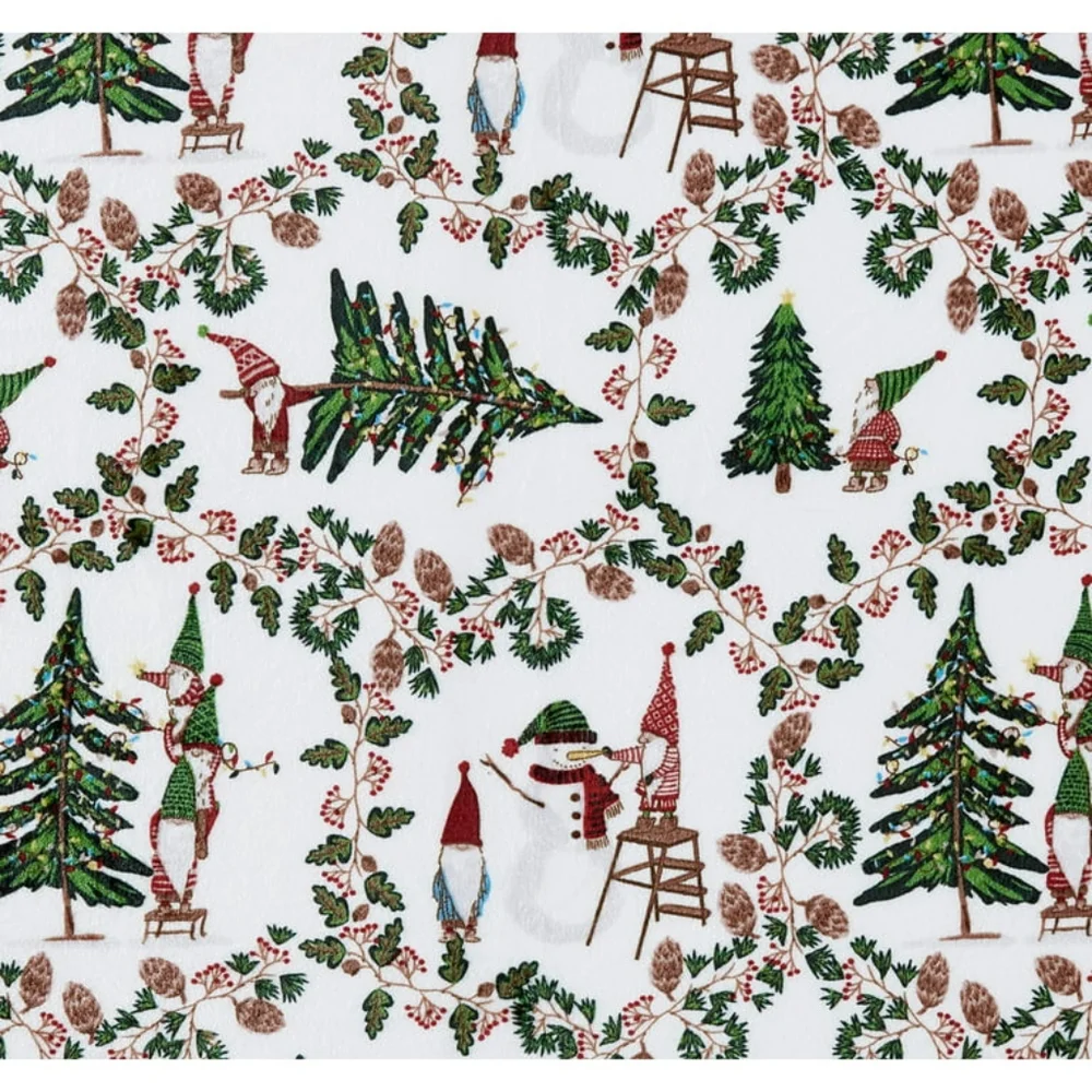 Gnome Christmas Plush Super Soft Blanket Throw 50